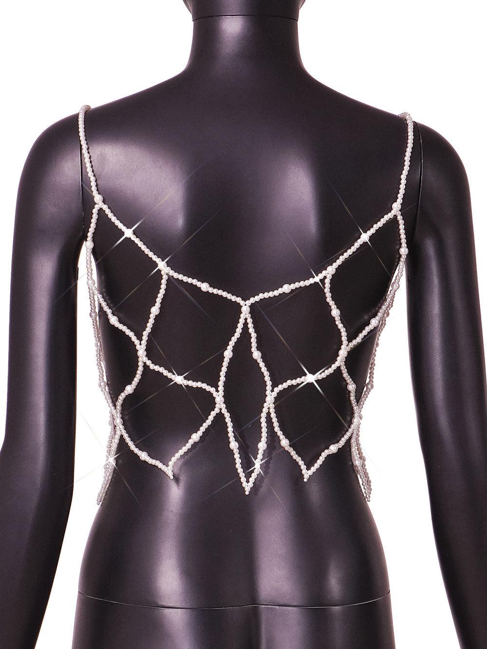 Outdoor All-matching European And American Pearls Camisole - Trendha