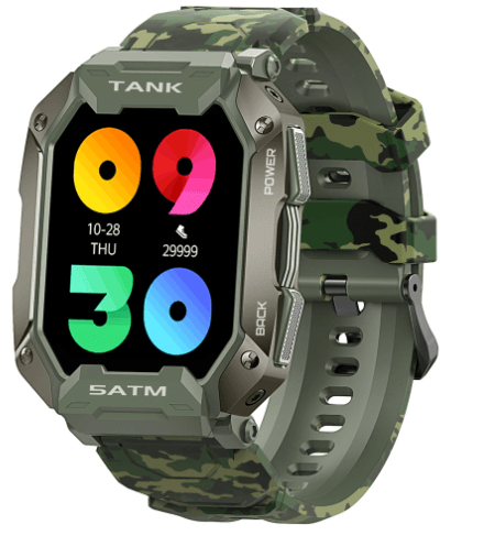 Outdoor Smart Watch 5ATM IP69K Waterproof Bluetooth - Trendha