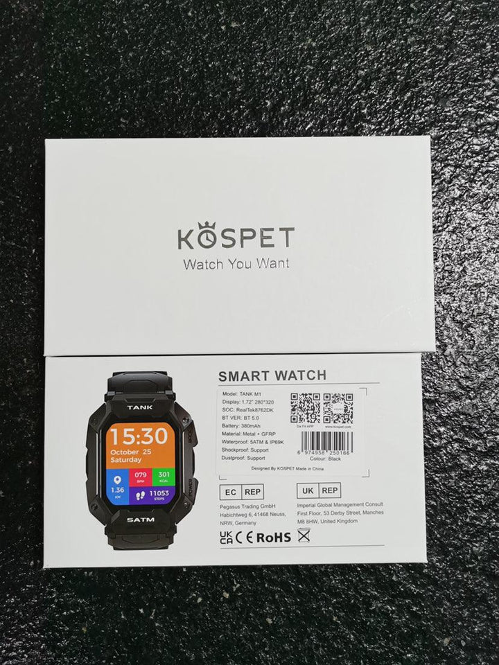 Outdoor Smart Watch 5ATM IP69K Waterproof Bluetooth - Trendha