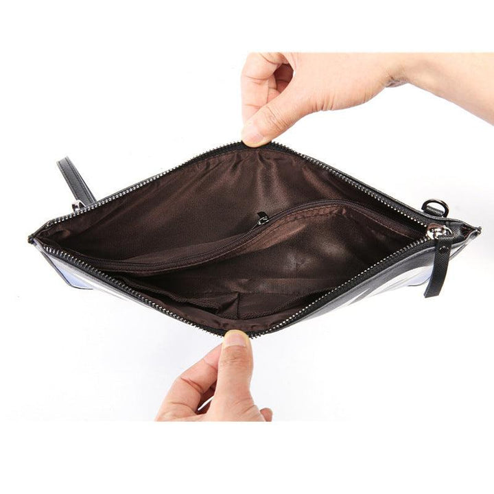 Personalised Trendy Leather Street Clutch Bag - Trendha