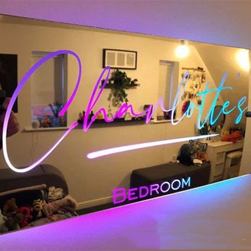 Personalized LED Acrylic Mirror with Remote