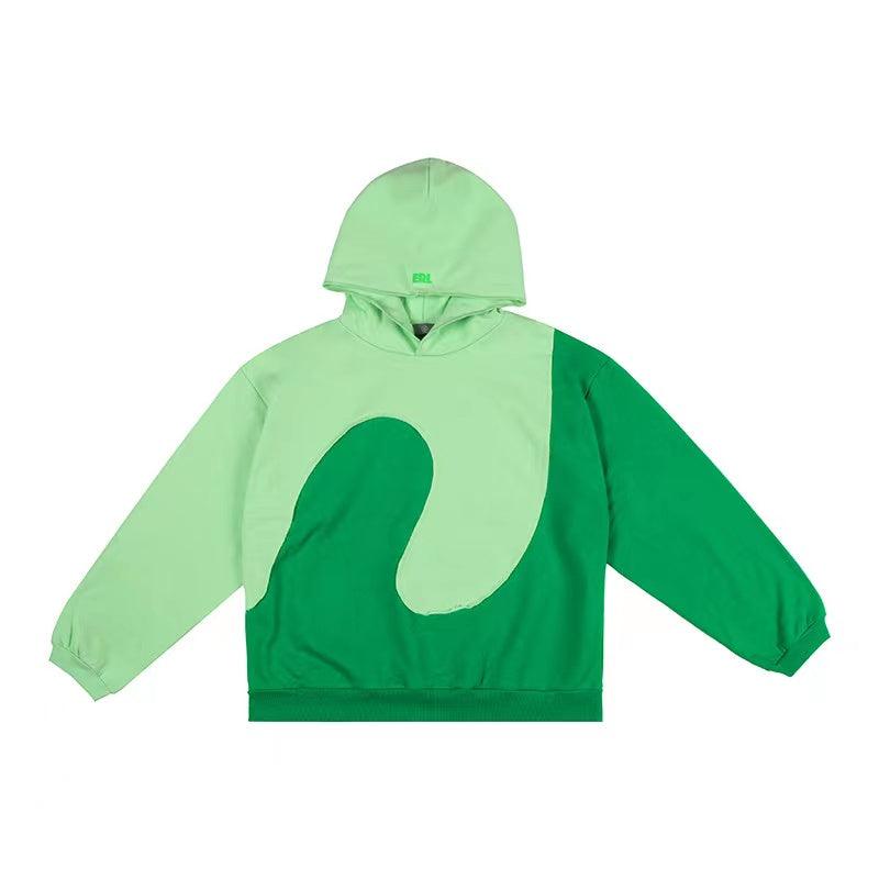 Personalized Patchwork Hooded Sweater For Men - Trendha