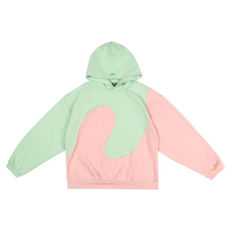 Personalized Patchwork Hooded Sweater For Men - Trendha