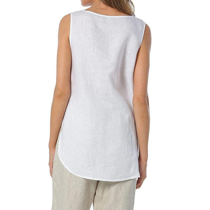 Pure Linen Vest Women's Clothing Special-interest Design - Trendha