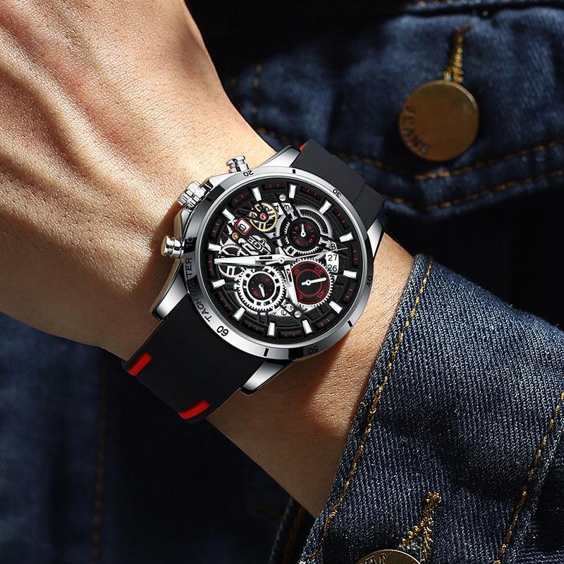 Quartz Watch Skeleton Design Multifunctional - Trendha