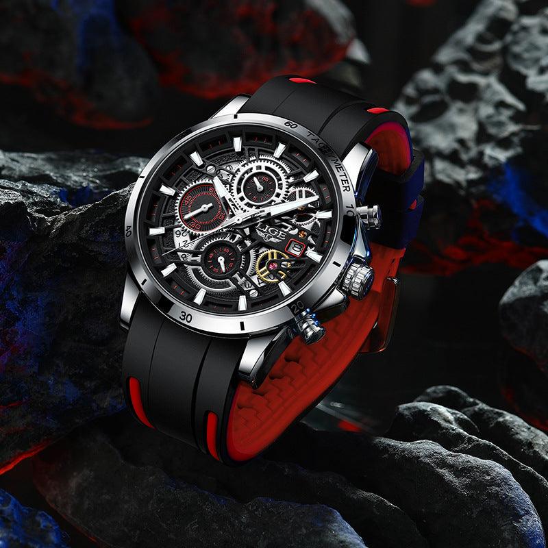 Quartz Watch Skeleton Design Multifunctional - Trendha
