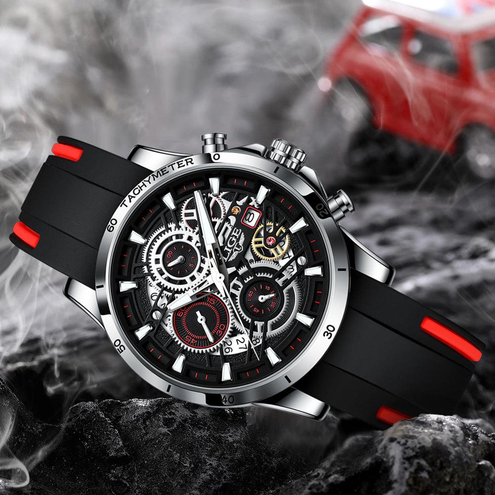Quartz Watch Skeleton Design Multifunctional - Trendha