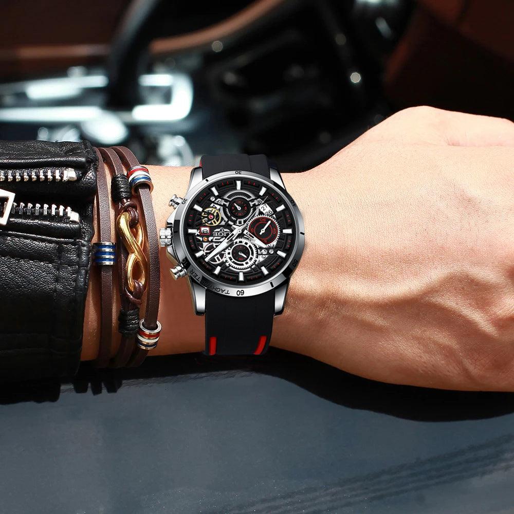 Quartz Watch Skeleton Design Multifunctional - Trendha