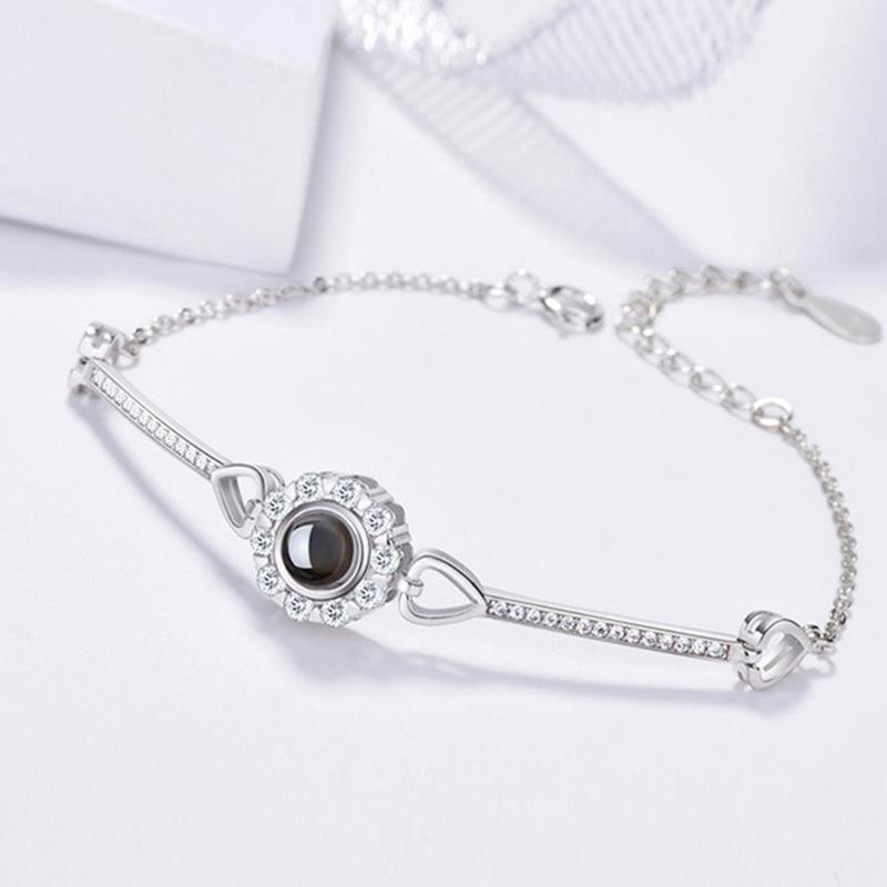 S925 Sterling Silver Angel's Eye Bracelet - Trendha