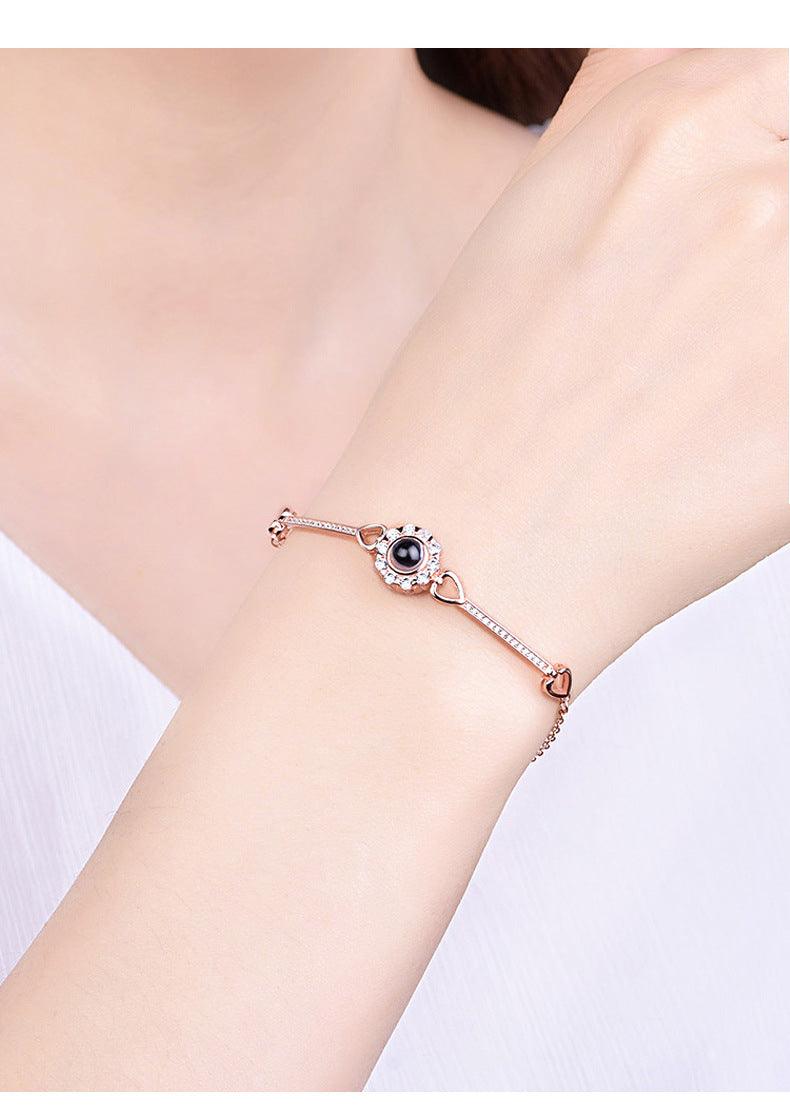 S925 Sterling Silver Angel's Eye Bracelet - Trendha