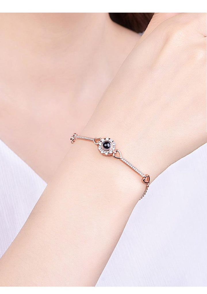 S925 Sterling Silver Angel's Eye Bracelet - Trendha