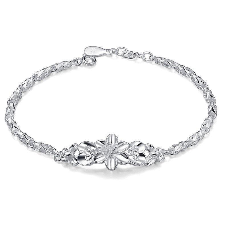 S999 Foot Silver Sterling Bracelet - Trendha