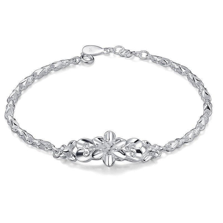 S999 Foot Silver Sterling Bracelet - Trendha