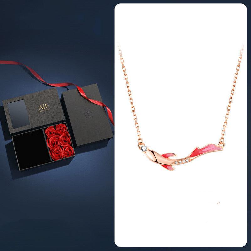 Shore Koi Lucky Red Rope Bracelet - Trendha