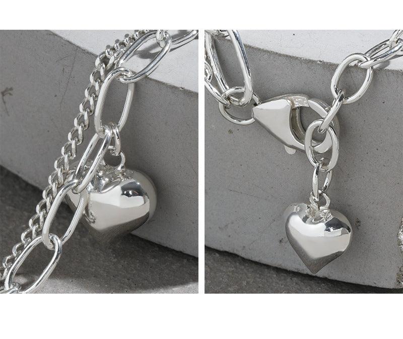 Simple And Versatile Love Bracelet Double Layer Chain - Trendha