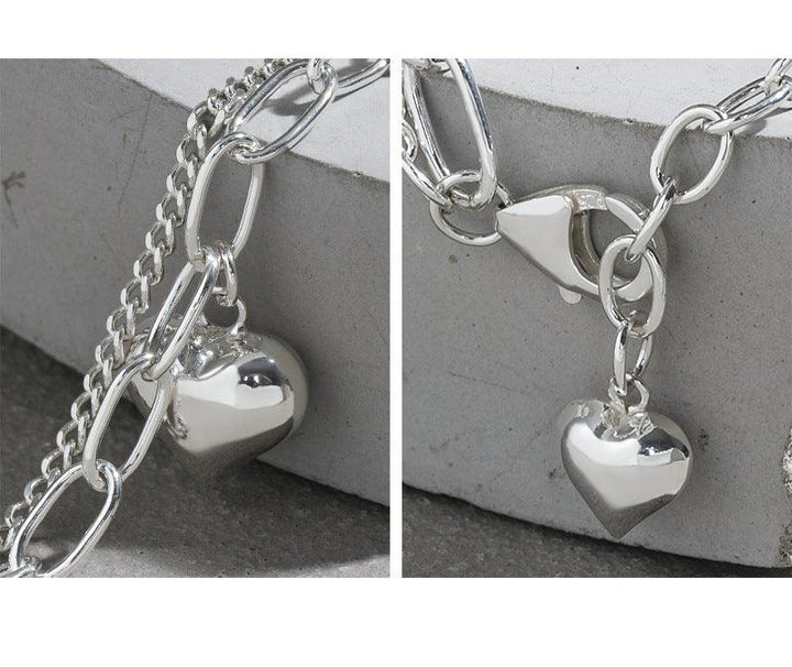 Simple And Versatile Love Bracelet Double Layer Chain - Trendha