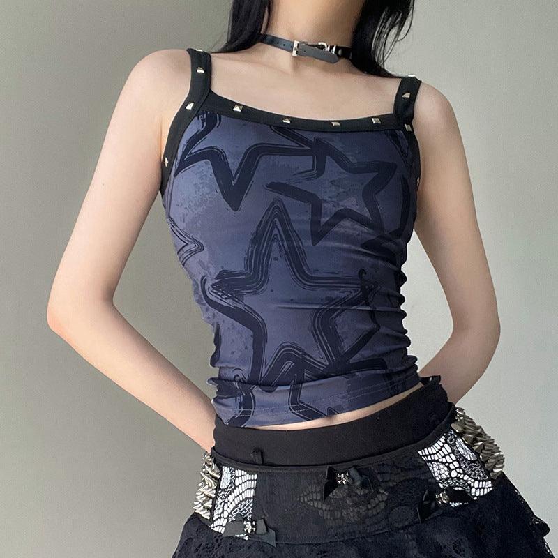 Slim Fit Versatile Slimming Printed Bottoming Camisole - Trendha