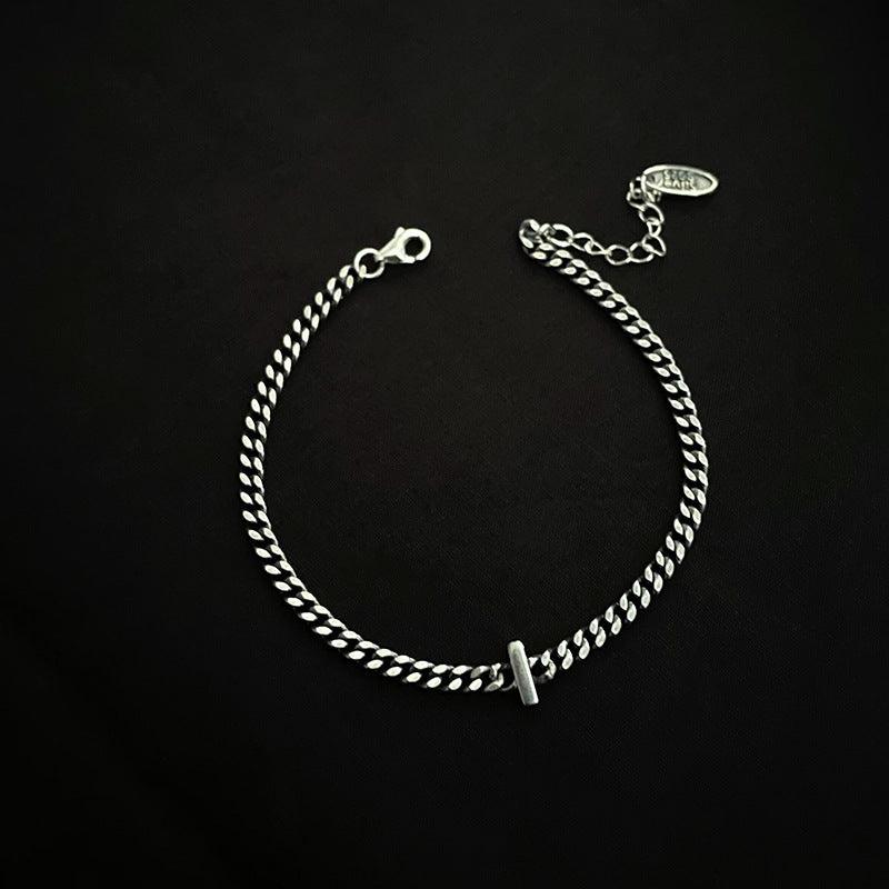Sterling Silver 26 English Letter Bracelet Female Minority - Trendha