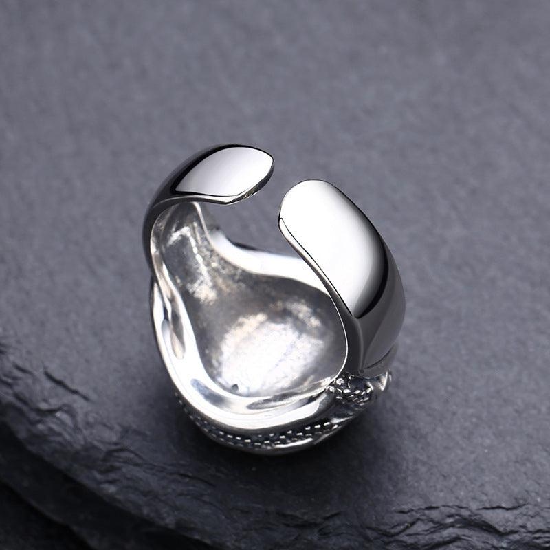 Sterling Silver Eye Of God Ring For Men - Trendha