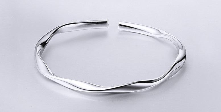 Sterling Silver Mobius Ring Bracelet Fashionable And High Level - Trendha