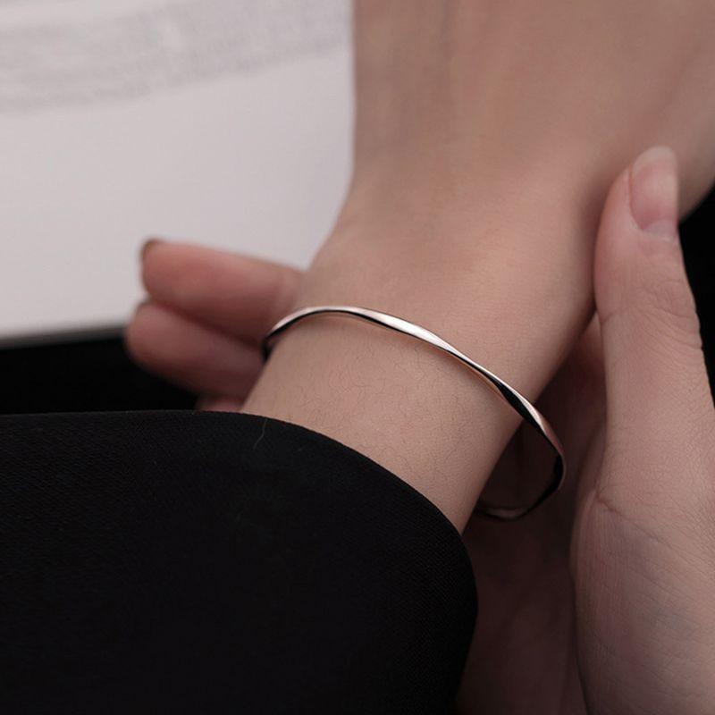 Sterling Silver Mobius Ring Bracelet Fashionable And High Level - Trendha