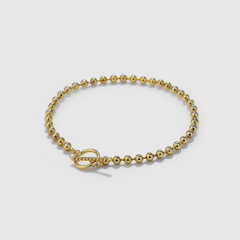 Sterling Silver Simple Retro Niche All-match Bracelet - Trendha