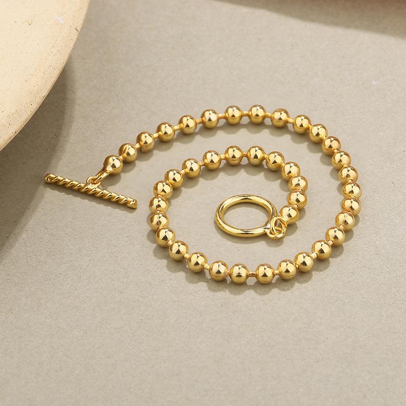 Sterling Silver Simple Retro Niche All-match Bracelet - Trendha