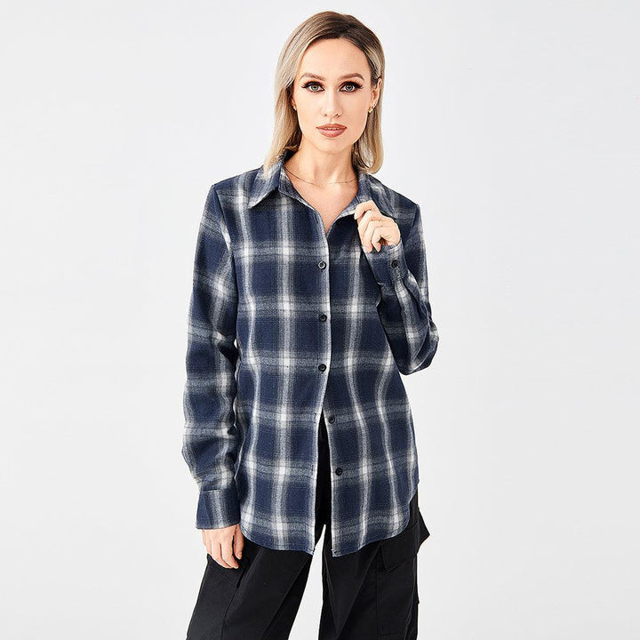 Stylish Plaid Shirt With Everything - Trendha