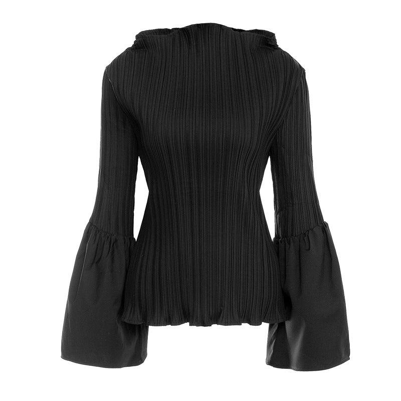 Temperament To Cover The Flesh Slim Thin Half High Neck Tops Female - Trendha