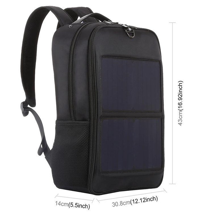 Travel Outdoor Waterproof Nylon Solar Charging Backpack - Trendha