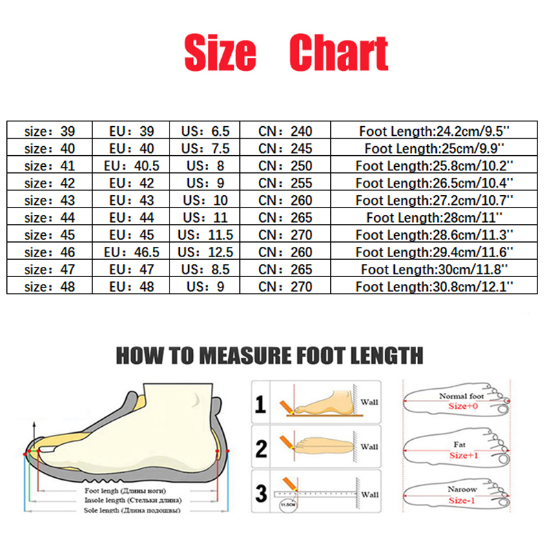 Size and product reference for Air Cushion Sports Shoes Men Personalized Fashion Breathable Lace Up Knit Sneakers Casual Outdoor Running Walking Shoes