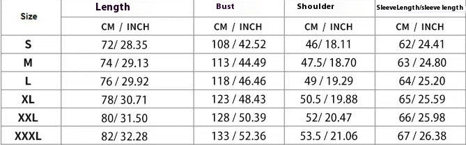 Size and product reference for Men's Cotton And Linen Shirt High Elastic And Comfortable