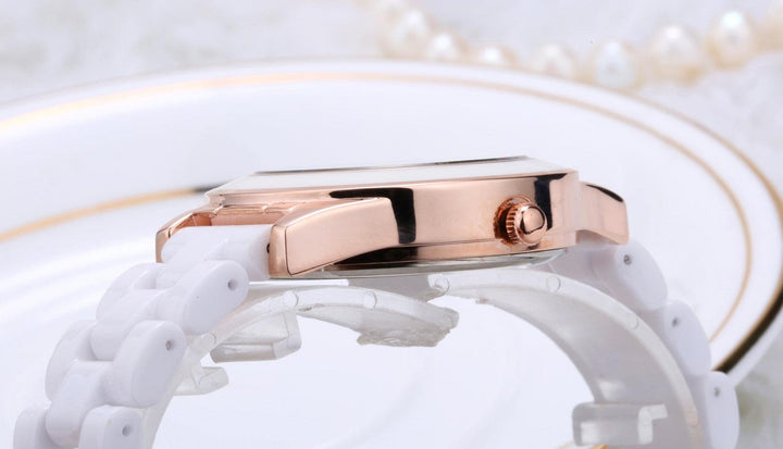 Trendy Fashion Waterproof Ladies Ceramic Watch - Trendha