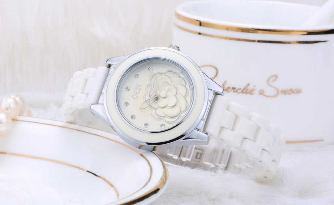 Trendy Fashion Waterproof Ladies Ceramic Watch - Trendha