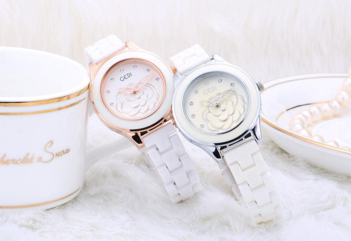 Trendy Fashion Waterproof Ladies Ceramic Watch - Trendha