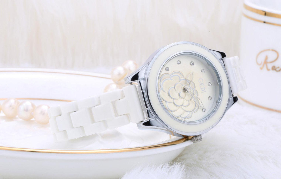 Trendy Fashion Waterproof Ladies Ceramic Watch - Trendha
