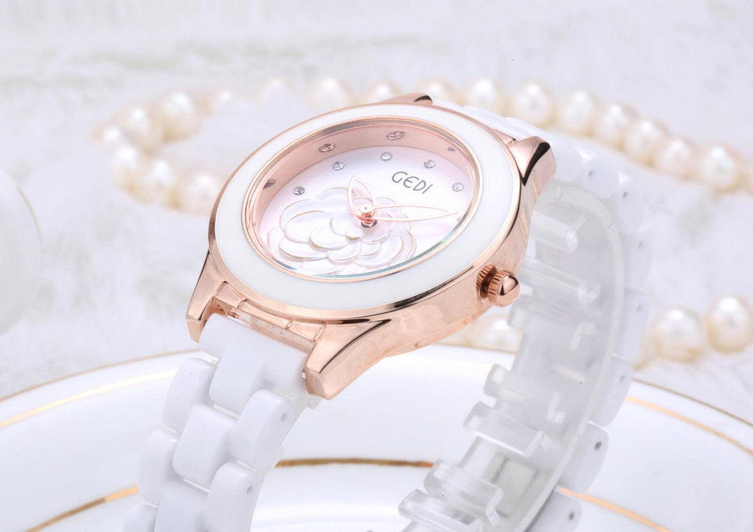 Trendy Fashion Waterproof Ladies Ceramic Watch - Trendha