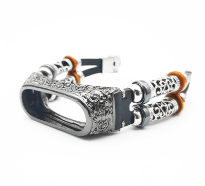 Vintage Leather Strap Carved Protective Case - Trendha