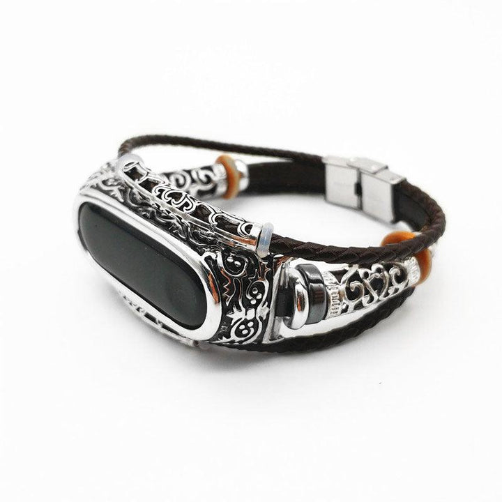 Vintage Leather Strap Carved Protective Case - Trendha