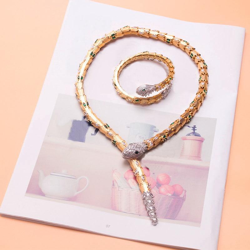 Women's Animal Snake Necklace Bracelet