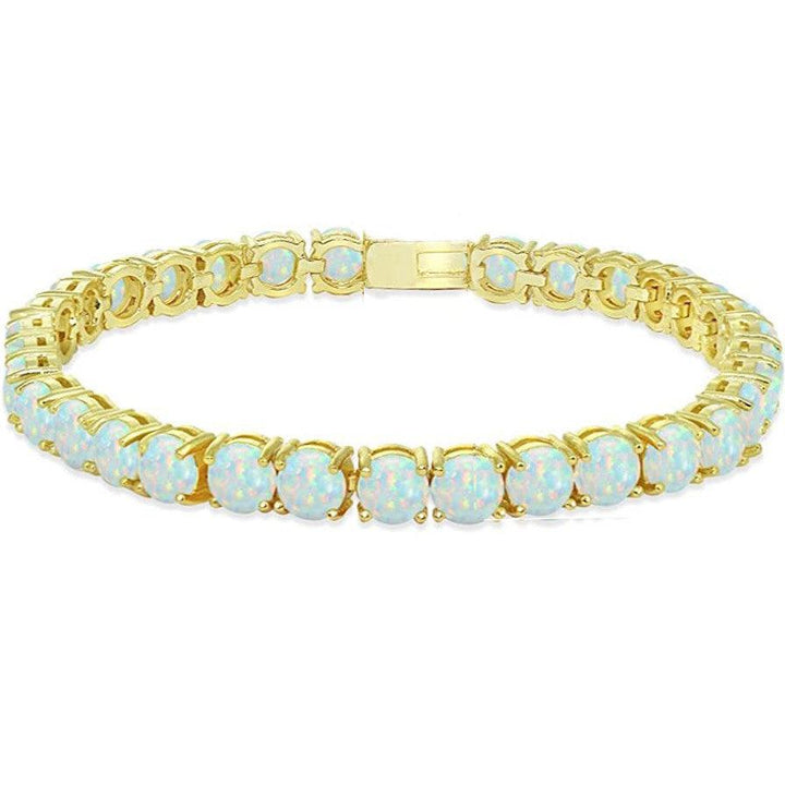 Women's Fashion Simple Geometric Opal Bracelet - Trendha
