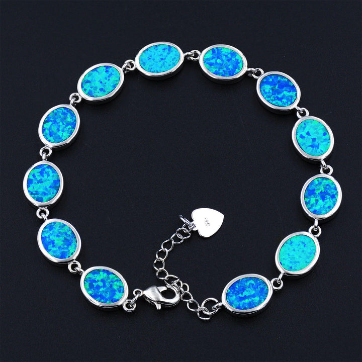 Women's Fashion Simple Geometric Opal Bracelet - Trendha