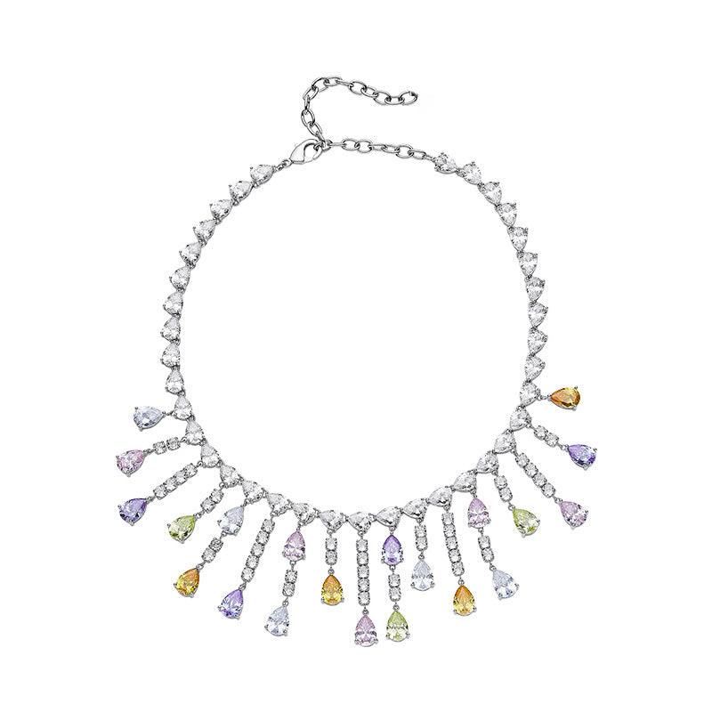 Women's Fashion Simple Water Drop Tassel Necklace - Trendha