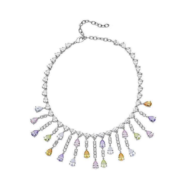 Women's Fashion Simple Water Drop Tassel Necklace - Trendha