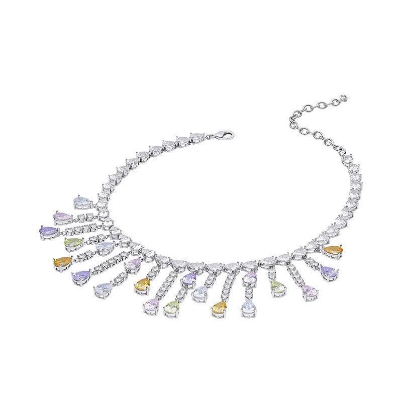 Women's Fashion Simple Water Drop Tassel Necklace - Trendha