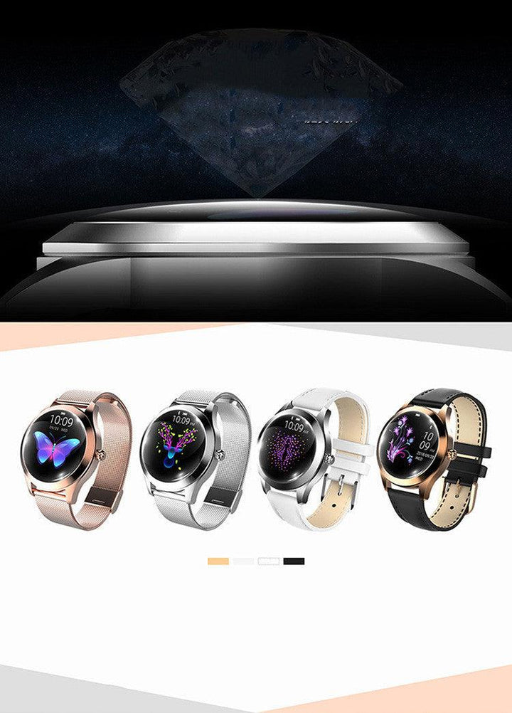 Women's Fashion Smart Watch, Heart Rate Monitor, Exercise Pedometer, Sleep Monitor, IP68 Waterproof - Trendha