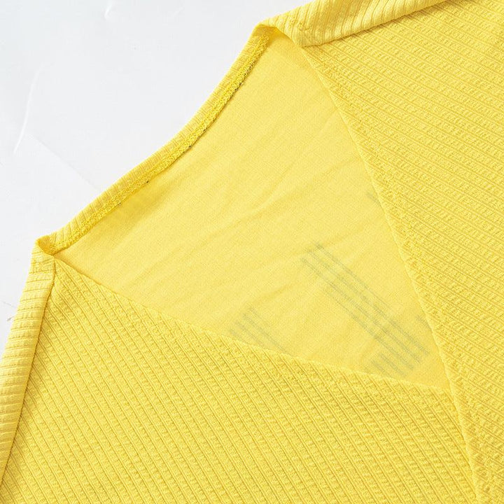 Women's Fashionable Letter Printed Round Neck Long Sleeve T-shirt - Trendha