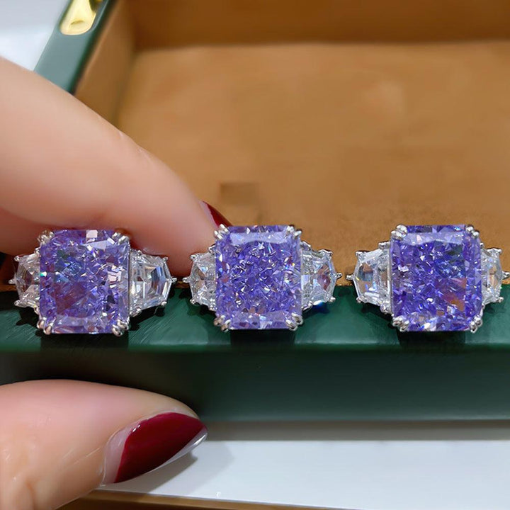 Women's Ice Cut High Carbon Diamond Ring - Trendha