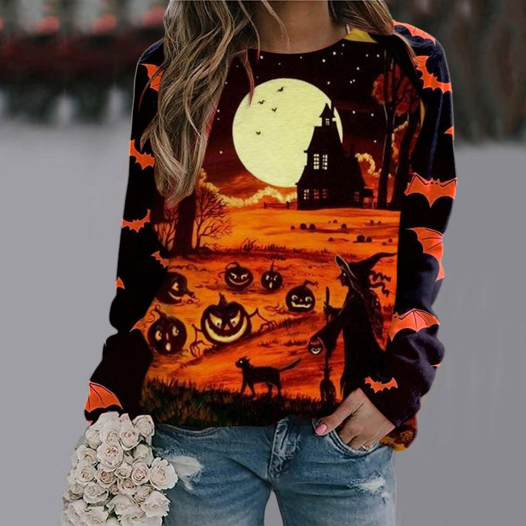Women's Printed Long Sleeve T-shirt - Trendha