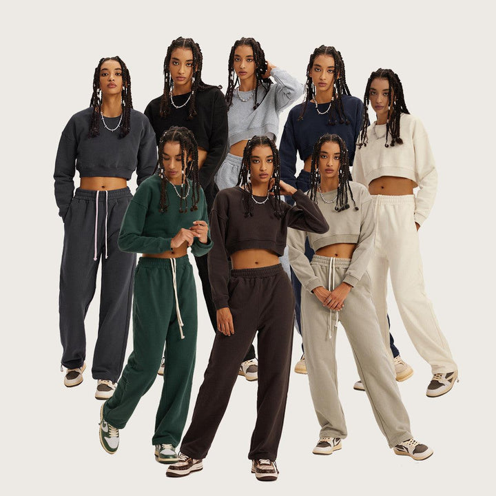 Women's Retro Cropped Navel Hot Girl Short Sweatshirt - Trendha